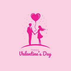 Valentine's silhouette inspiration with soft pink colors