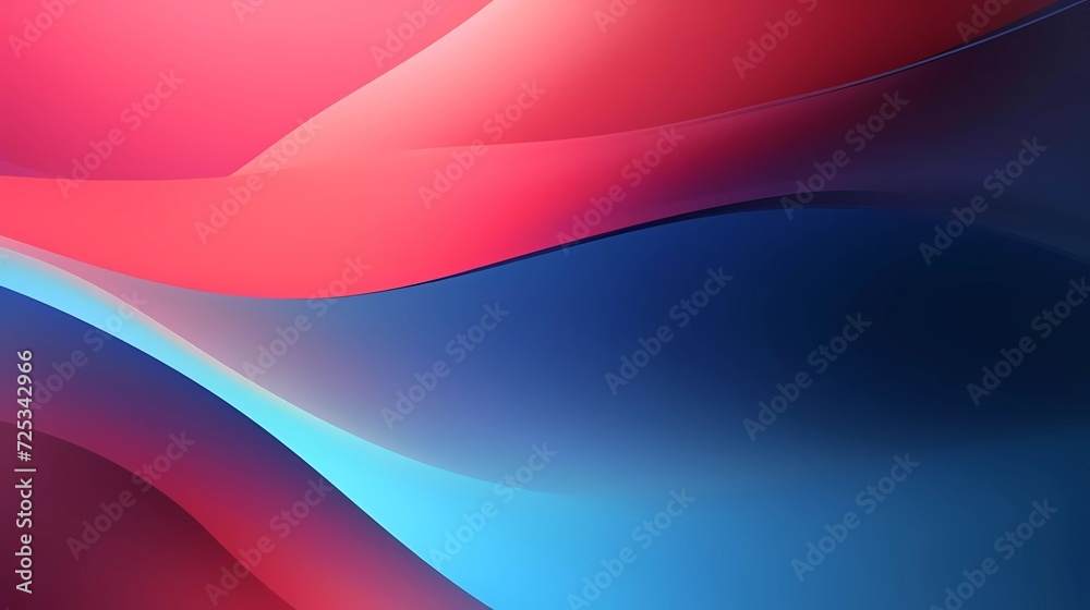 Canvas Prints Abstract background. Blue and red gradient with grain effect. generative ai