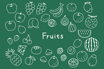 いろいろな野菜の線画イラストセット