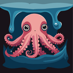 Sea world VECTOR octopus fish sea life 