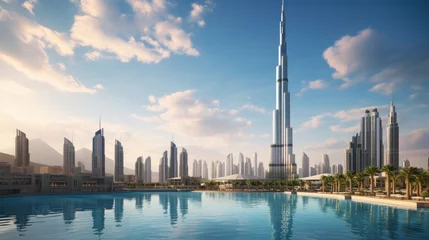 Fotobehang burj khalifa, realistic photo, high quality, --ar 16:9 --v 5.2 Job ID: 2fcfcd88-c116-4e9e-ac76-028a79a47051 © Marvin
