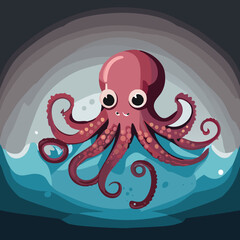 Sea world VECTOR octopus fish sea life 