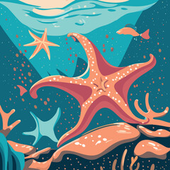 Sea world VECTOR octopus fish sea life 