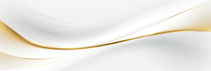white background with soft texture decorated with Shiny golden lines. white gold luxury background 