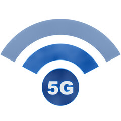5G Signals 3D Icon