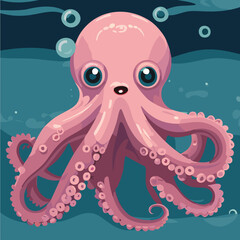 Sea world VECTOR octopus fish sea life 