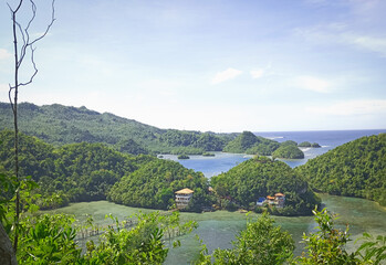 village in the island