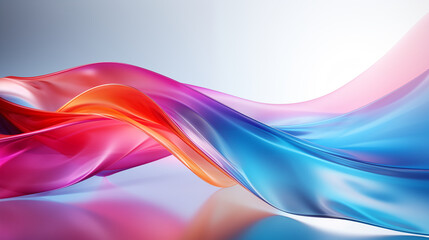 Background spectrum light line motion, Bright color tone, Depth of field, future concept, white background