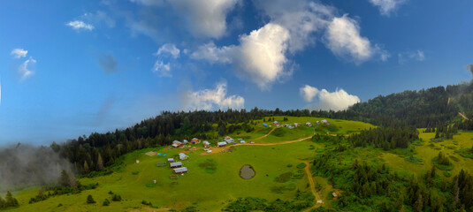 BADARA PLATEAU in Rize, Turkey. This plateau located in Camlihemsin district of Rize province. Kackar Mountains region.