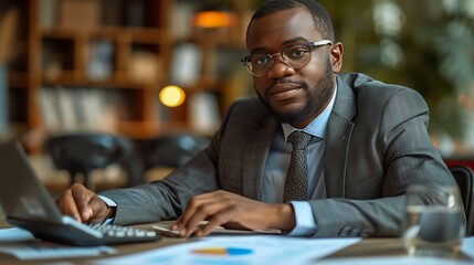 Using a calculator, an African American accountant or auditor