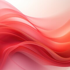 Abstract red background with smoke waves. Generative AI.