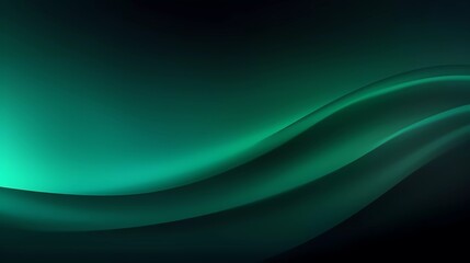 Blurred gradient black and green color gradient, with noise effect abstract background. generative ai