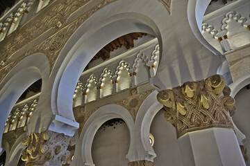 Toledo, interno della ex Sinagoga de Santa María La Blanca - Spagna