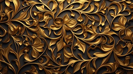 Gold Islamic Background With Arabic