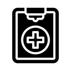 Fototapeta premium clipboard glyph icon
