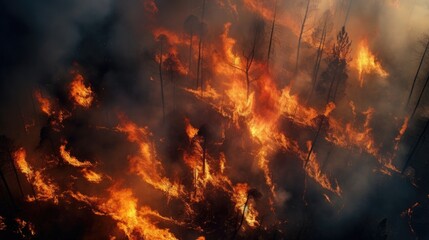 forest fire, view from above, fire, realistic photo, --ar 16:9 --v 5.2 Job ID: 230bb6a6-950b-47ef-b9f3-fd53fa56f92c