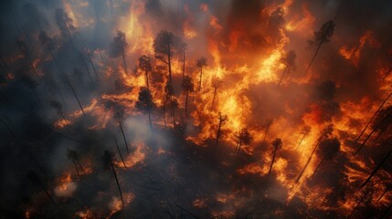 forest fire, view from above, fire, realistic photo, --ar 16:9 --v 5.2 Job ID: bc499944-129a-43fe-8c4d-0019ab5df6ca