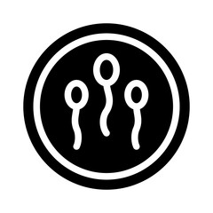 sperm glyph icon