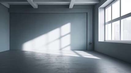 Fototapeta premium 3d empty living room with stylish interior