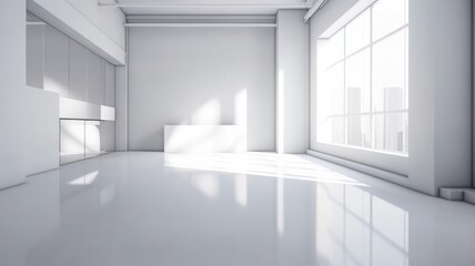 Fototapeta premium designer and minimal empty indoor hall interior