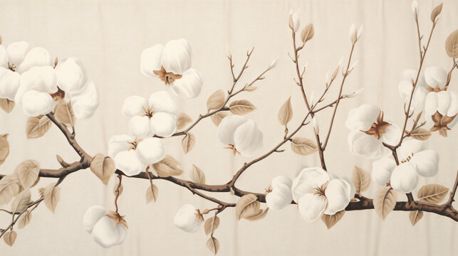 Branch of cotton