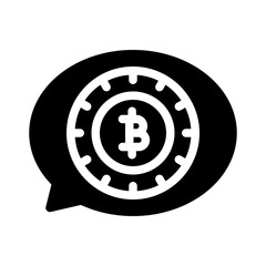 bitcoin glyph icon