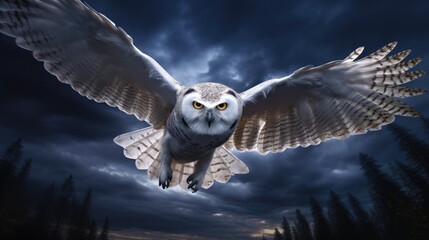 white owl bringing mail, night sky, realistic, high quality --ar 16:9 --v 5.2 Job ID: 71f531ca-352e-43be-ab6c-f85290f52dde