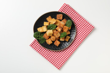 Fried tofu, delicious and tasty fried food, tasty food