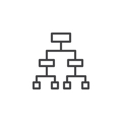 Organizational Chart line icon
