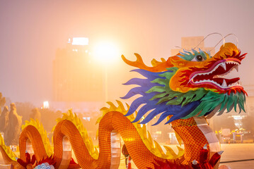 The first Shennong Temple Fair in Zhuzhou, China, celebrates the Year of the Dragon Lantern Festival