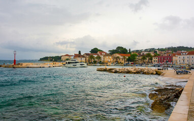 The waterfront of the historic village of Sutivan on Brac Island in Croatia