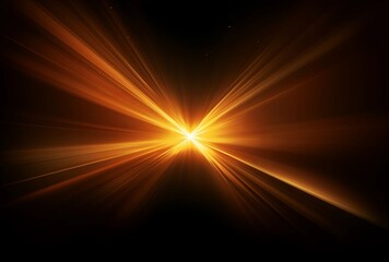 Sun Light Overlay. Sun rays overlay. Sun rays light isolated on black background