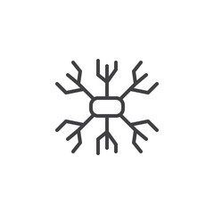 Mindful mapping line icon