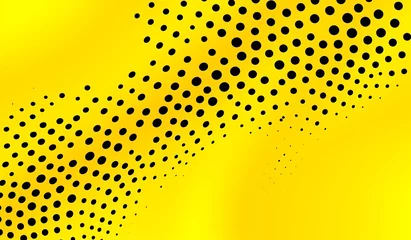 Fotobehang yellow abstract background , in the style of graphic, pop-art style © EnelEva