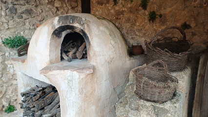 old clay oven