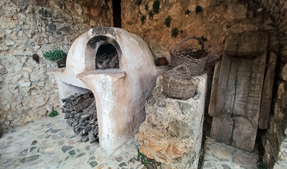 old clay oven