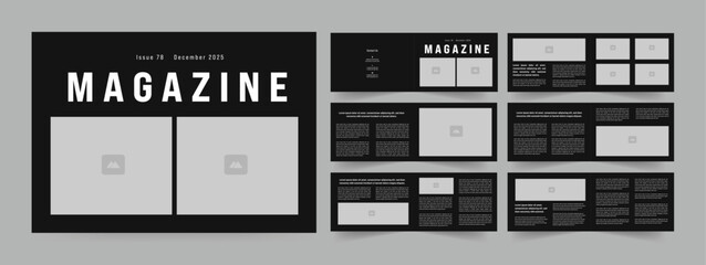 Landscape Travel Magazine or Magazine Layout Design