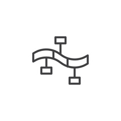 Abstract Infographic line icon
