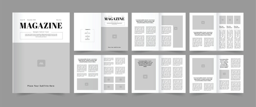 Magazine Layout Travel Magazine Lifestyle Magazine Template 