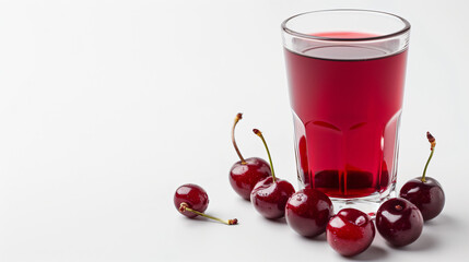 Glass of cherry juice