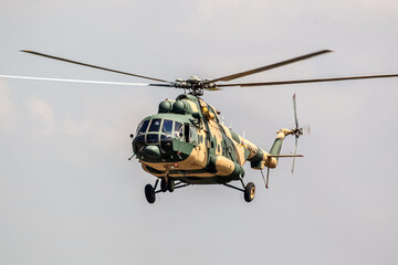 Mi17 helicopter flying in Sri Lanka