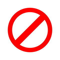 no parking sign. Do not enter sign. Prohibited simple red sign with shadow on white background. Vector stop sign icon. No sign, red warning isolated. No parking.