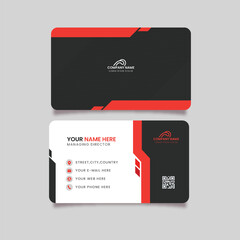 Unic modern and clean business card template design
