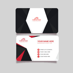 Unic modern and clean business card template design