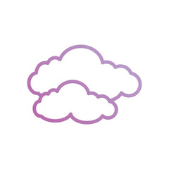 Cloud icon with white background vector stock illustration