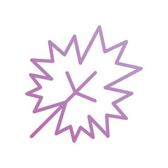 Leaf icon with white background vector stock illustration