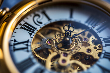 Fototapeta premium old watch mechanism