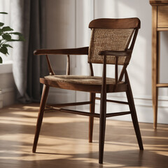 Fototapeta na wymiar modern wooden chair Classic wooden chair vector illustration 
