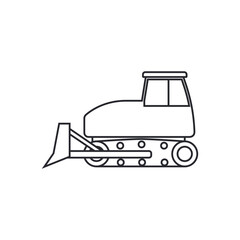 Excavator icon vector. Digger illustration sign. Shovel symbol or logo.