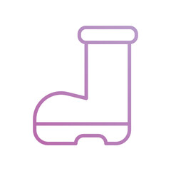 Boot icon with white background vector stock illustration